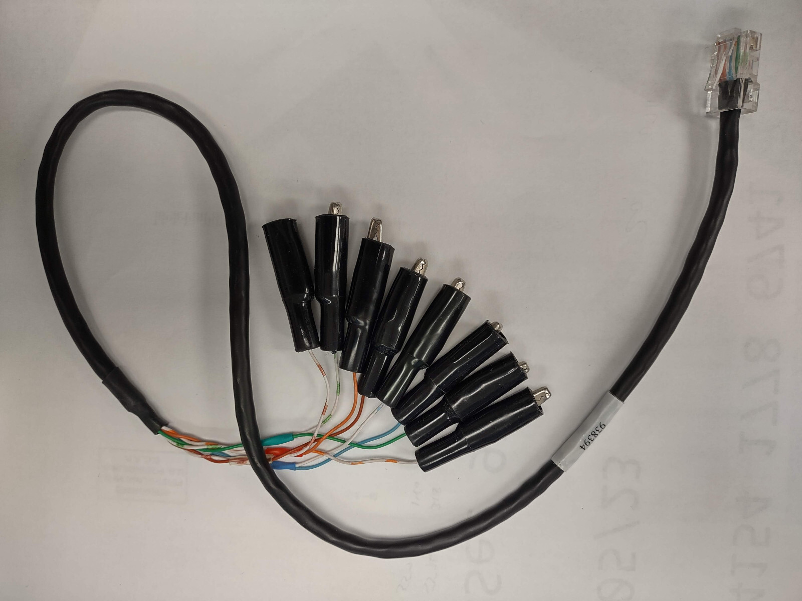 Fluke Networks Cable IQ MS2 RJ-45 to Eight Alligator Clip Adapter 938394