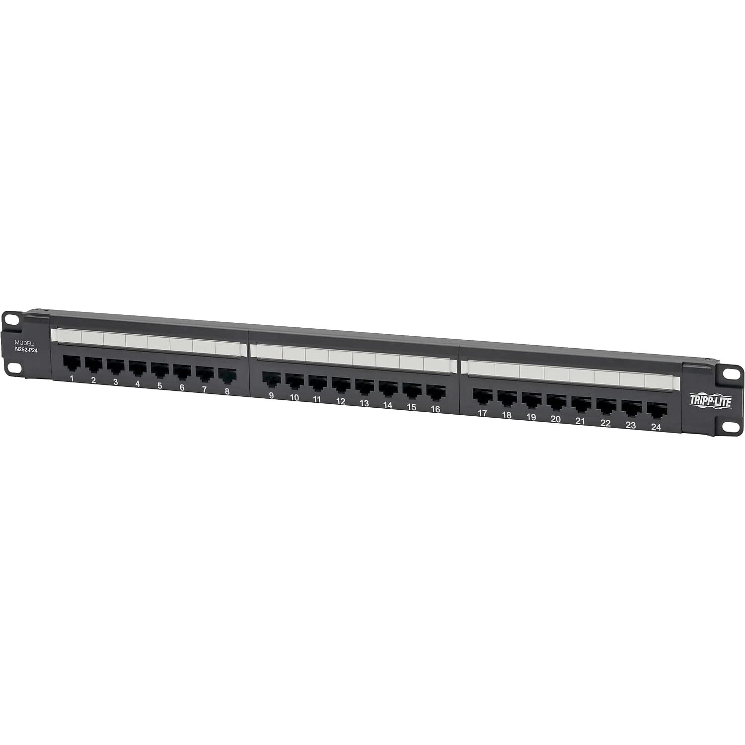 Eaton Tripp Lite Cat6 24-Port PoE+ Patch Panel, RJ45 Ethernet, 1U Rackmount, ...