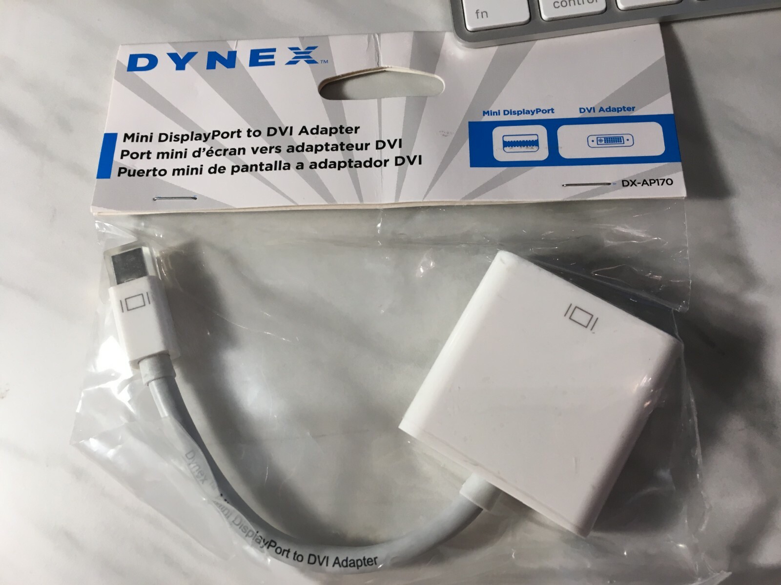 Dynex DX-AP170 Mini Display Port to DVI Adapter Monitor TV Projector Connector