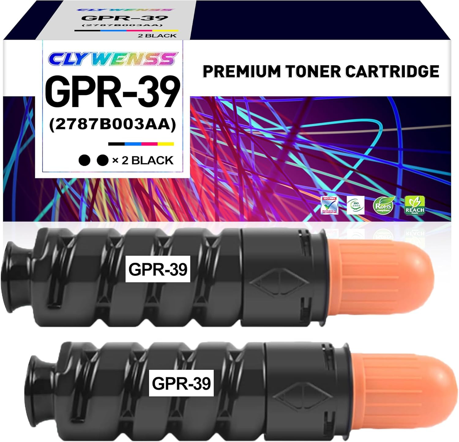 Compatible 2787B003AA Black Toner Cartridge Replacement for Canon GPR-39 GPR39 f