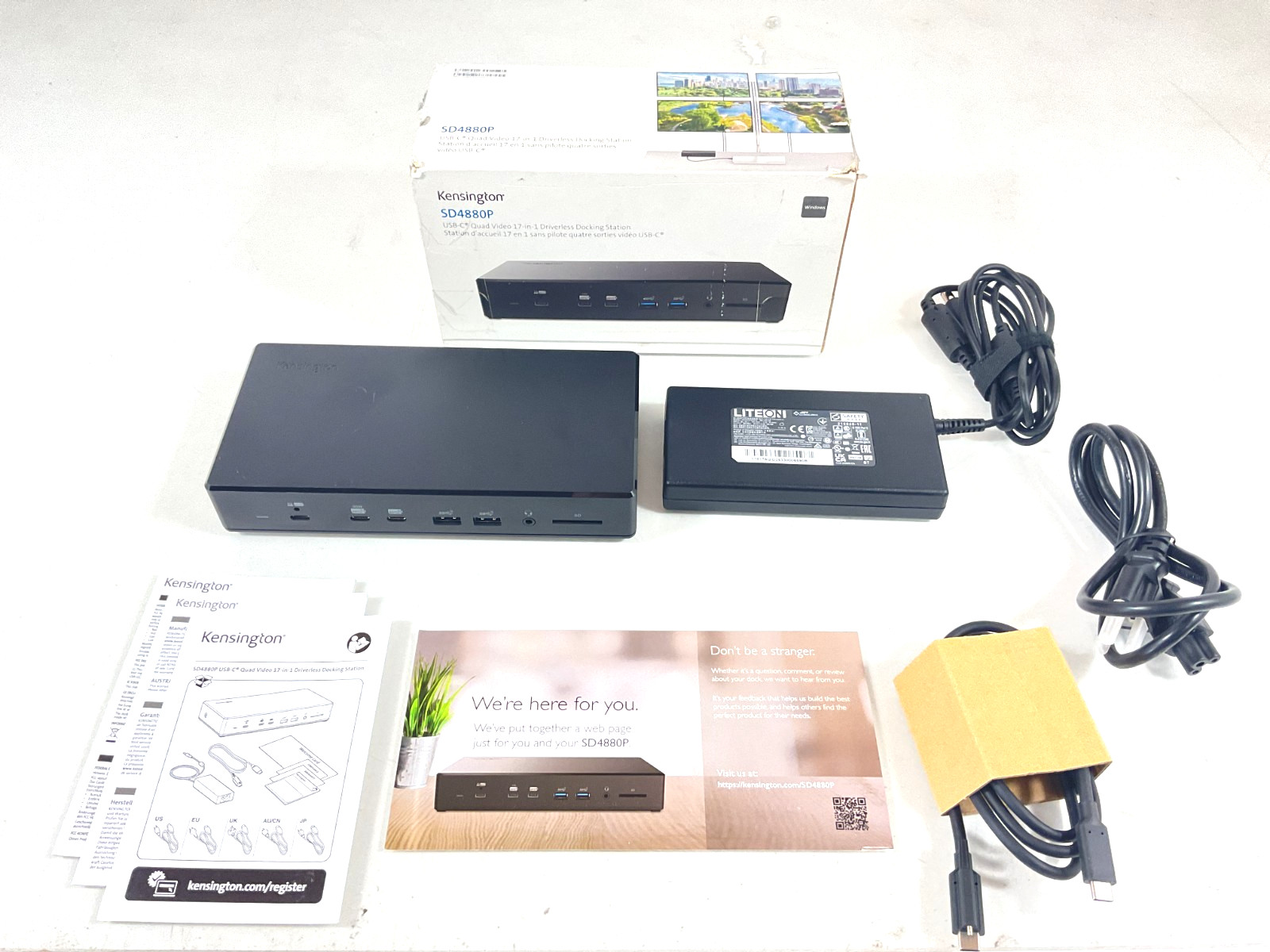 Kensington SD4880P USB-C Quad Video 17-in-1 Docking Station - K34113NA
