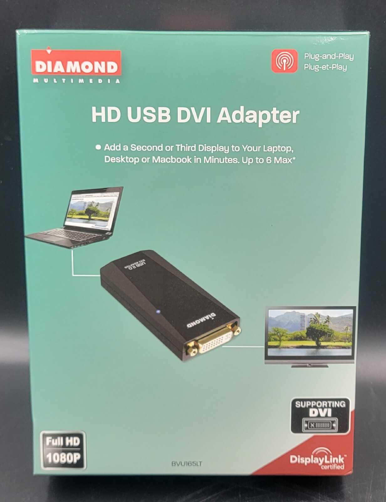 Diamond Multimedia BVU165LT Diamond Bvu165lt Usb Bvu165lt Adap Usb Ext Video
