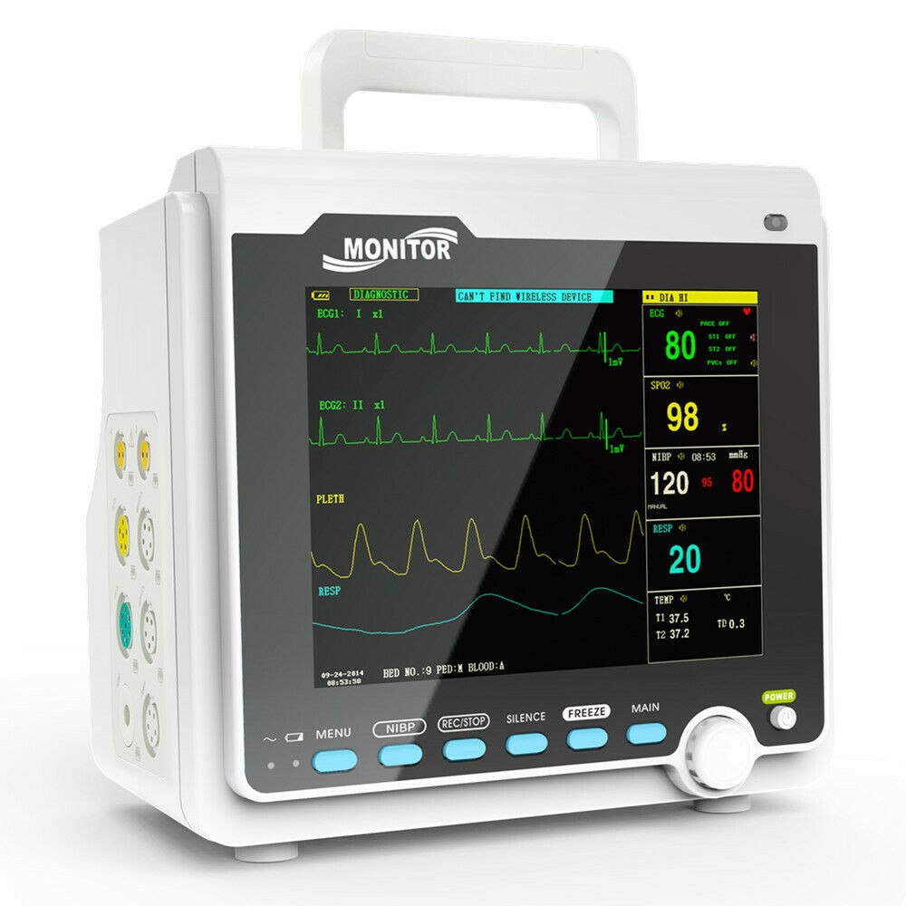 Vital Signs monitor Patient Monitor,6 Parameter 8'' TFT color LCD 6000