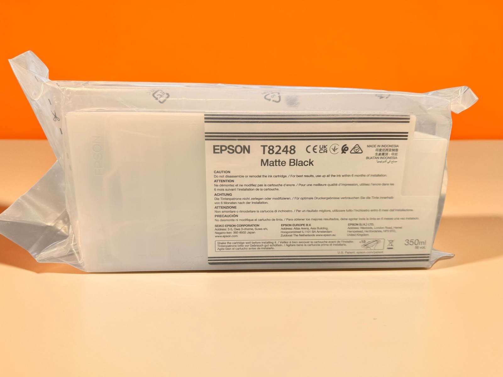 Epson UltraChrome HD Black Ink Cartridge T824800  SC-P9000 8000 7000 6000 SEALED