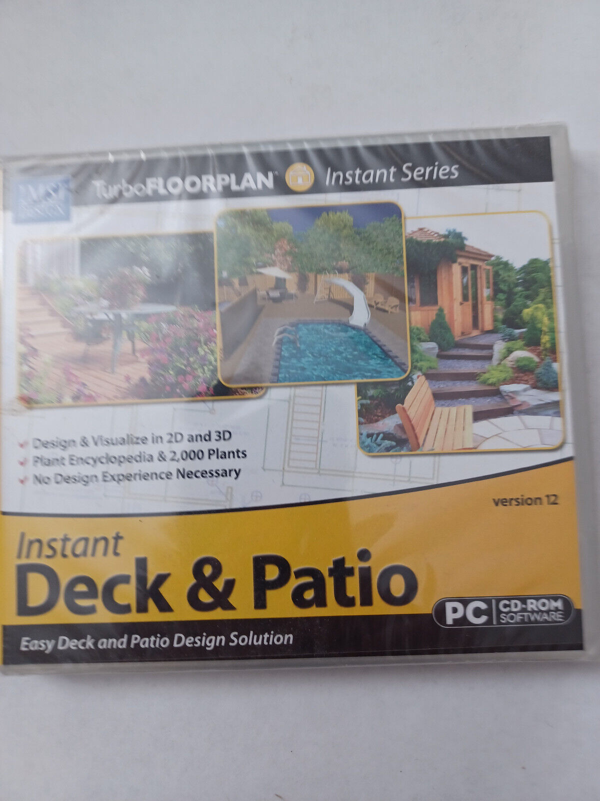 Instant Deck & Patio Version 12; PC; (Brand New/Factory Sealed) *