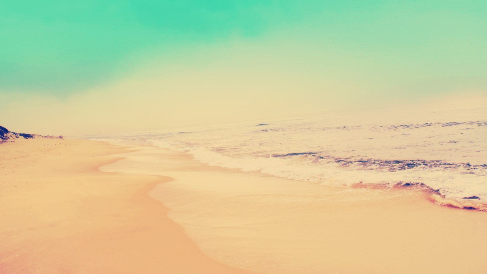 Landscape sea beach foam overexposed outdoors Custom Gaming Mat Desk