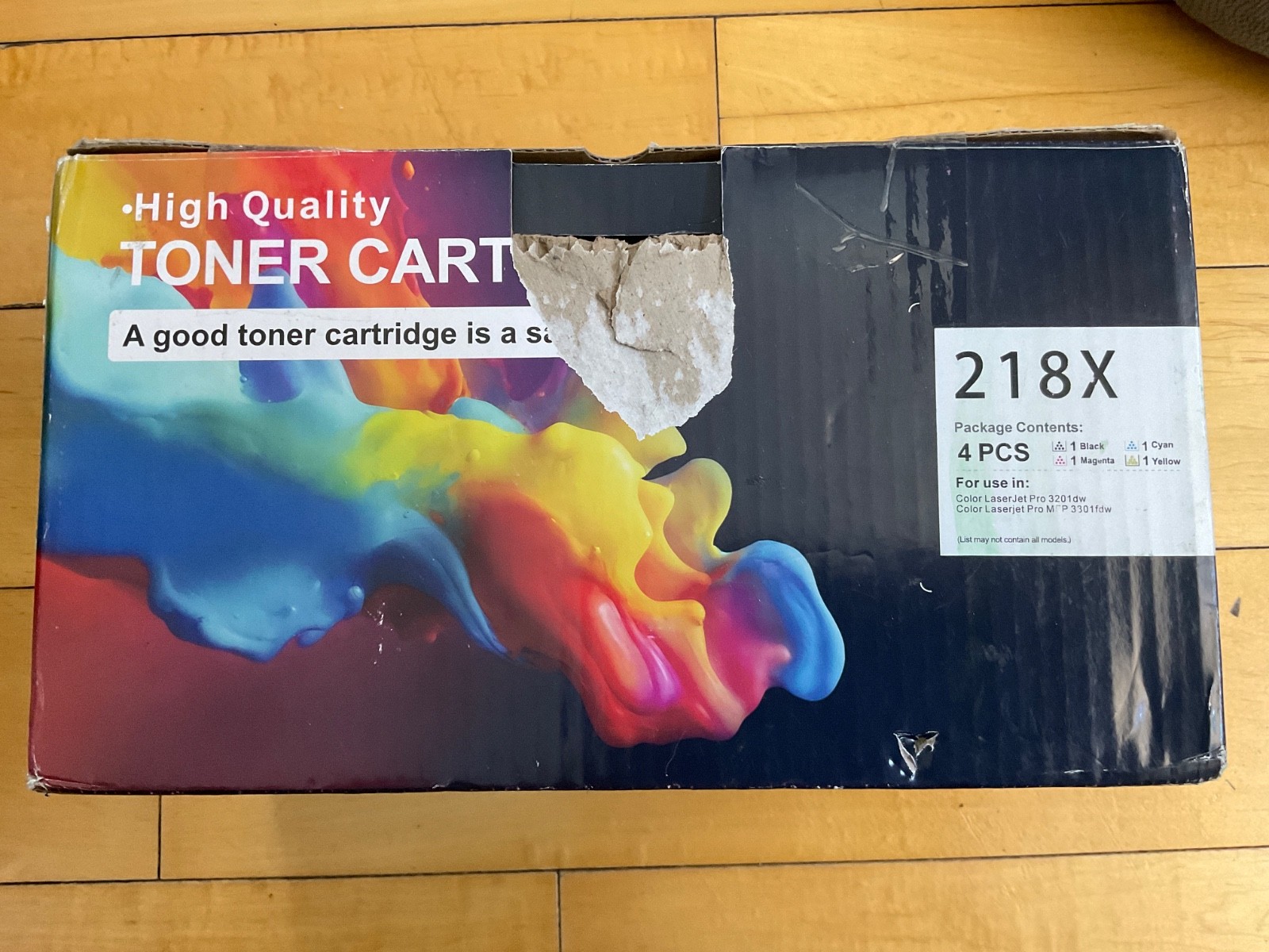 4 Pcs 218X 218A Toner Cartridges,High Yield 3301fdw 3201dw  Compatible