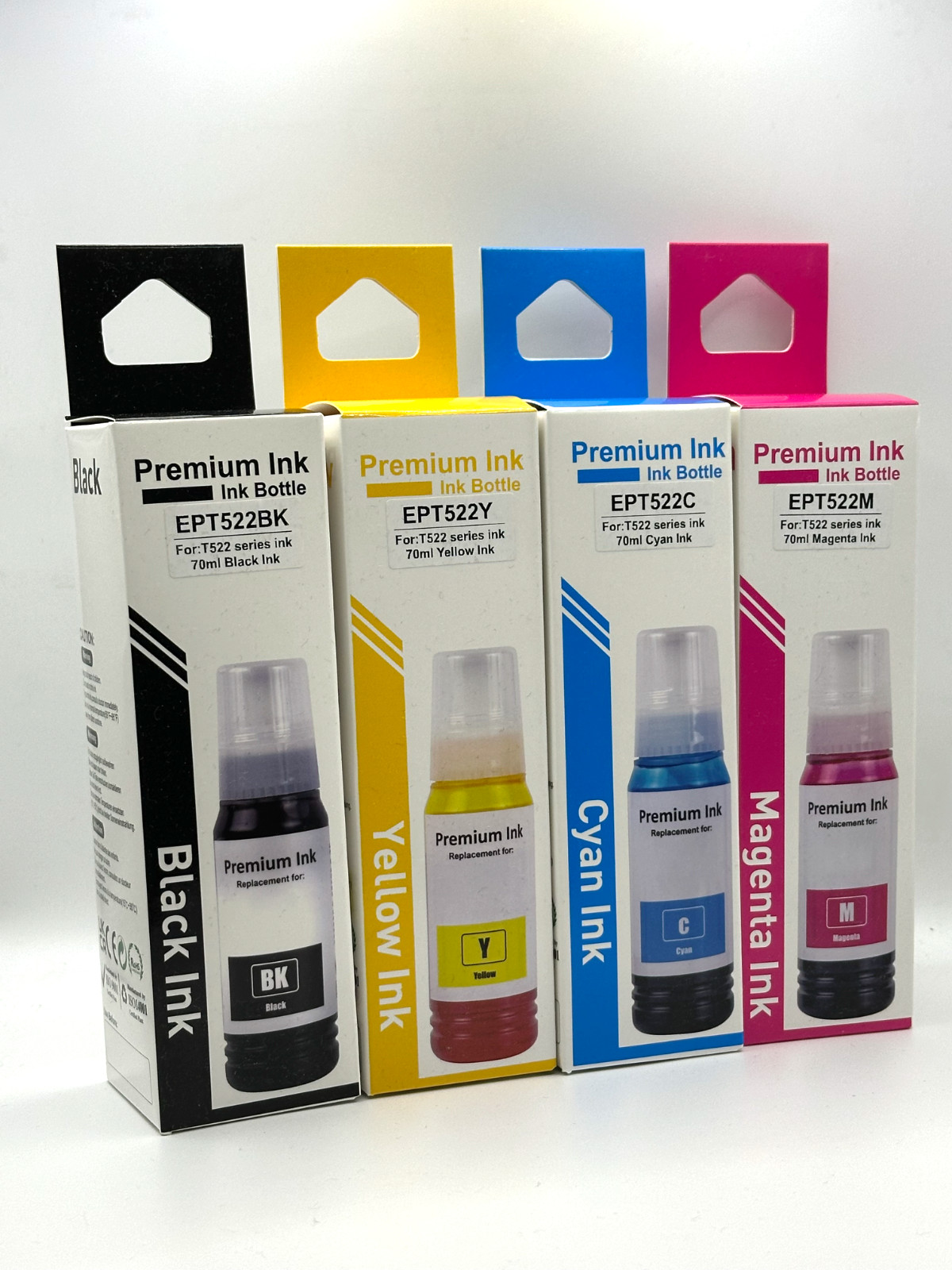 4PK T522 522 Ink Bottle Refill for Epson EcoTank ET-2710 ET-2720 ET-4700 ET-4800