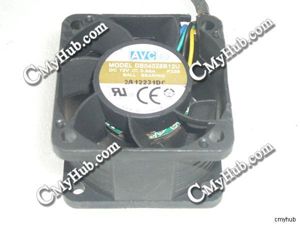AVC DB04028B12U P236 DC12V 0.66A 4028 4CM 40mm 40x40x28mm 4Pin Cooling Fan