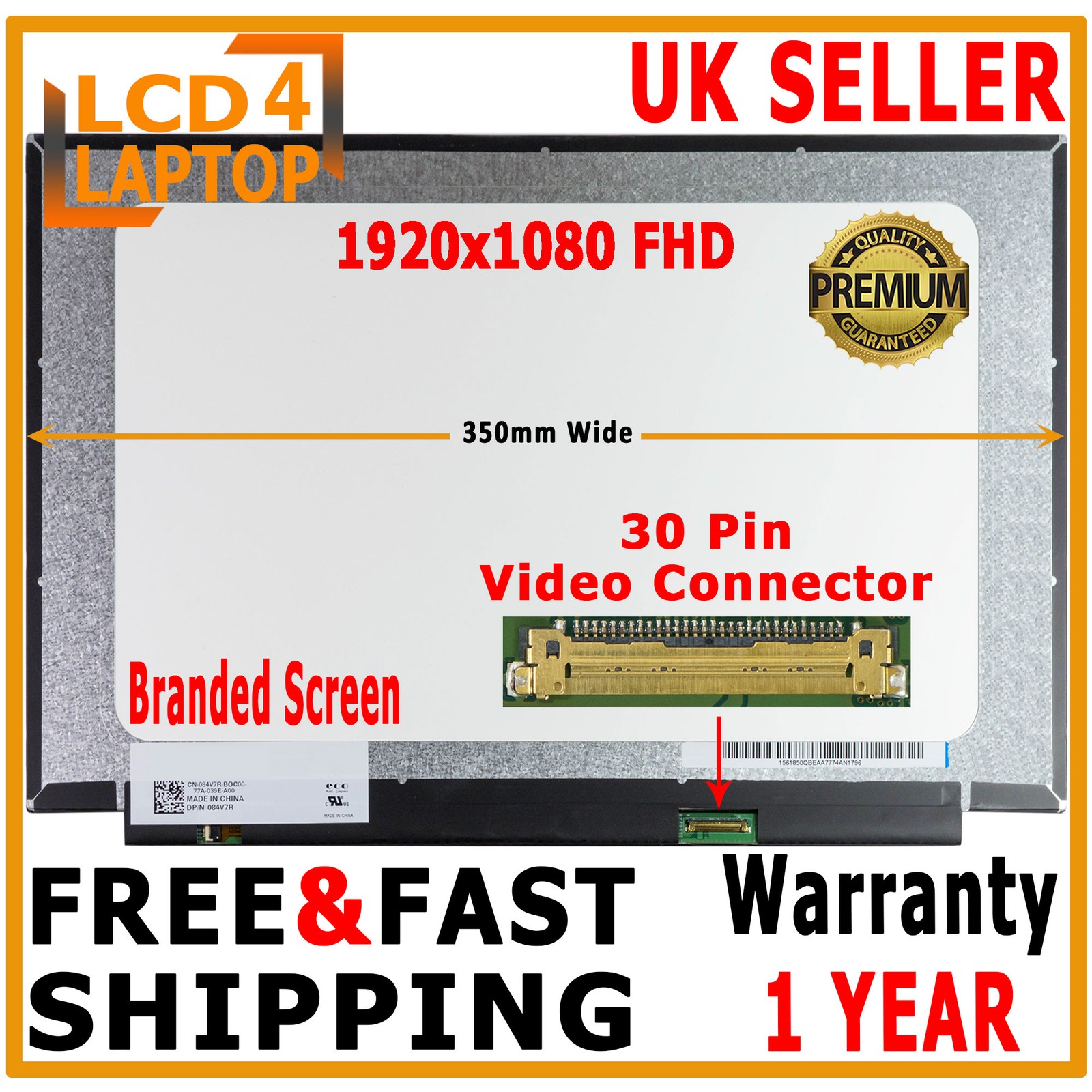 LG LP156WFC(SP)(D1) SPD1 Laptop Screen Compatible 15.6" eDP LED Full-HD IPS