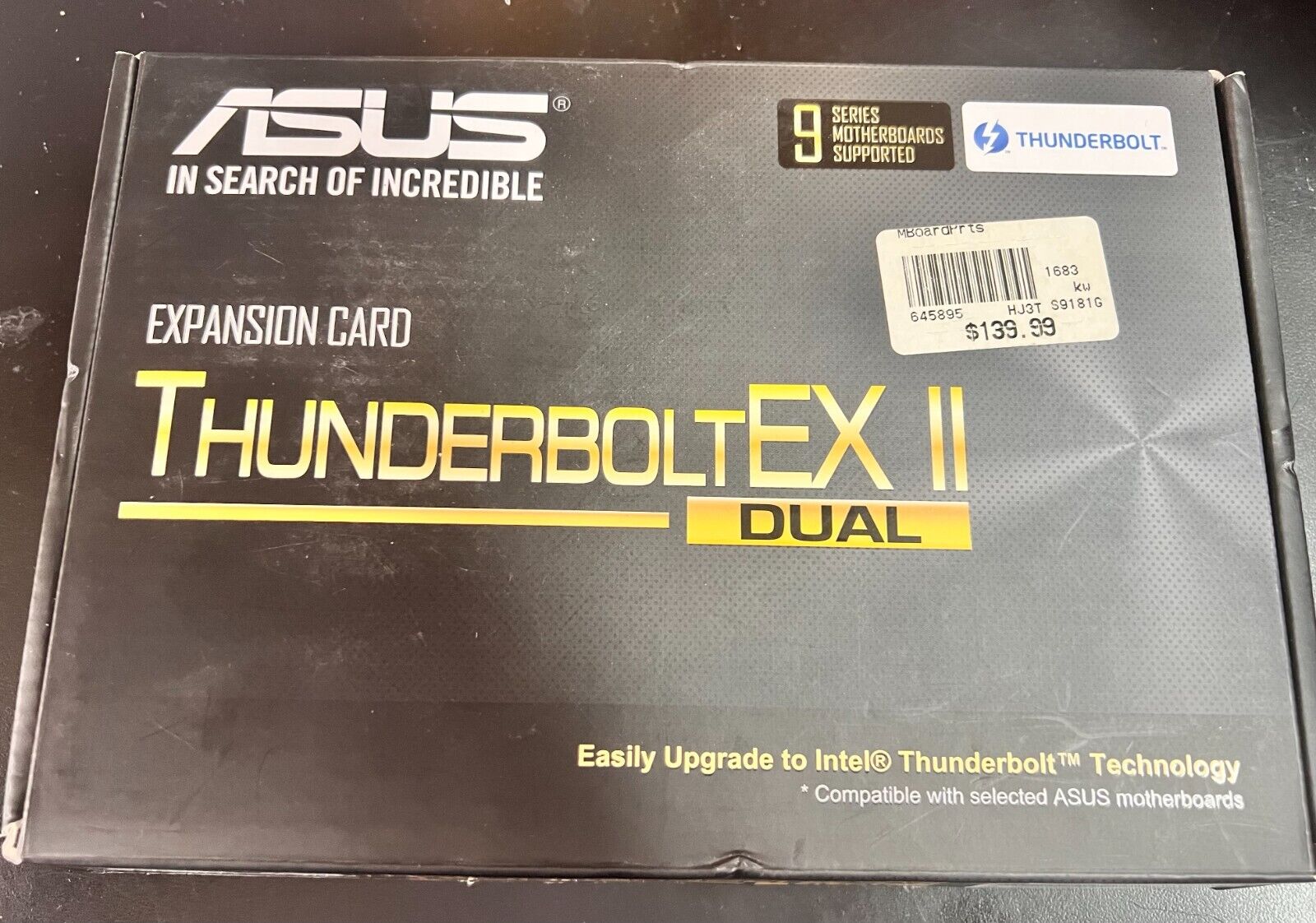 ASUS ThunderboltEX II Dual Expansion Card - Thunderbolt 2 PCIE 2.0 x4 7665