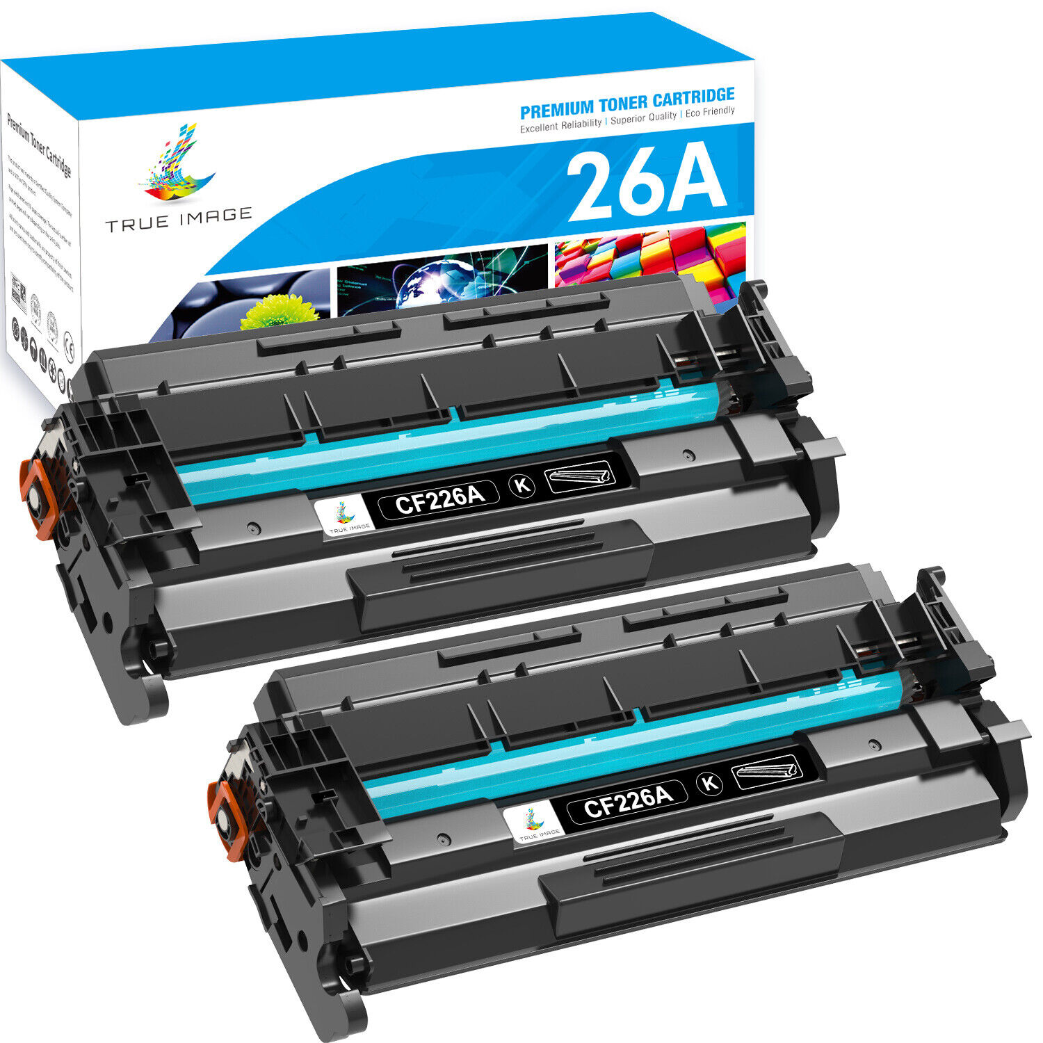 2× CF226A Ink Toner Cartridges fits HP 26A LaserJet Pro M402dn M426fdw MFP Black