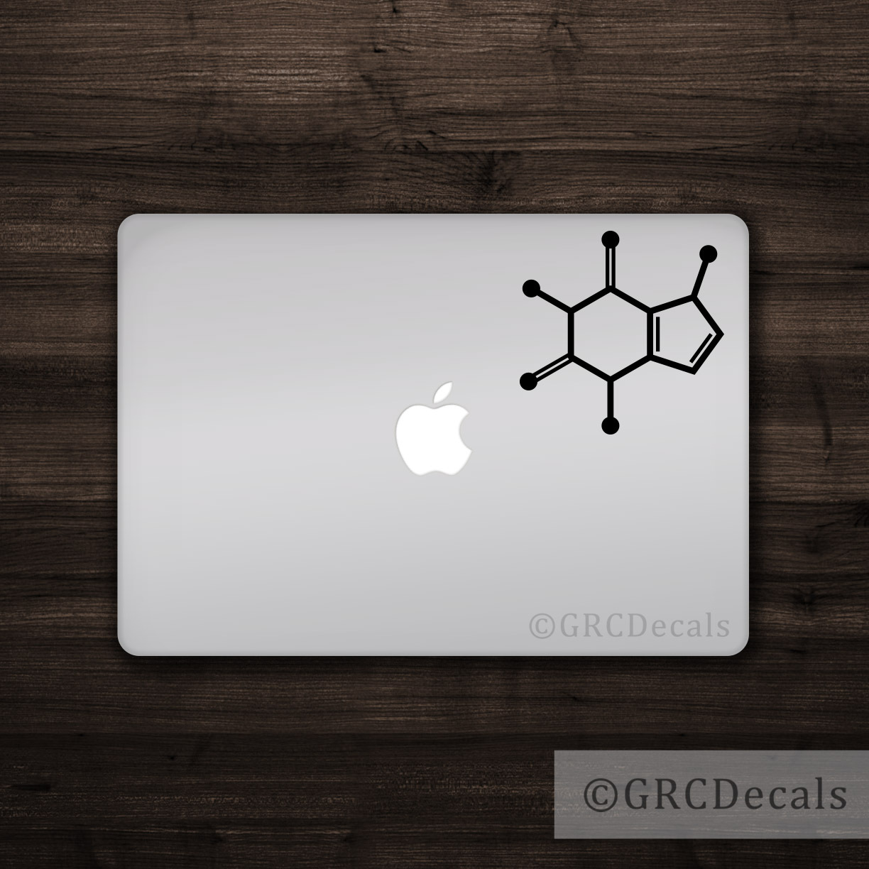 Caffeine Molecule - Bumper Sticker Laptop Vinyl Decal Sticker Macbook Decal Atom