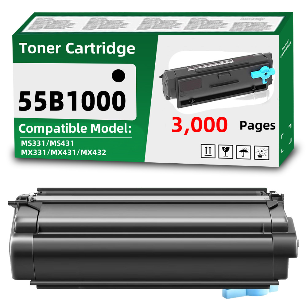 55B1000 55B100E Toner Cartridge Compatible  for Lexmark MS331 MS431 MX331 MX431
