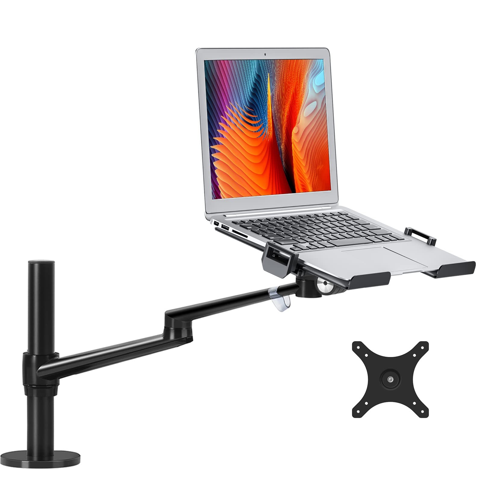 Laptop/Notebook/Projector Mount Stand, Height Adjustable Single Arm Mount Sup...