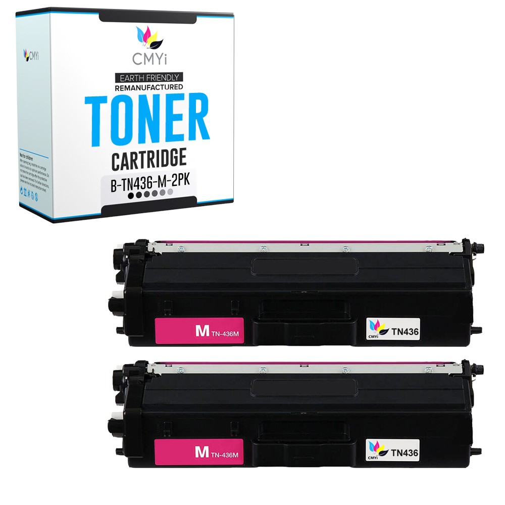 CMYi 2-Pack Compatible TN-436 Magenta Toner Cartridge fits Brother HL-L9310CDW