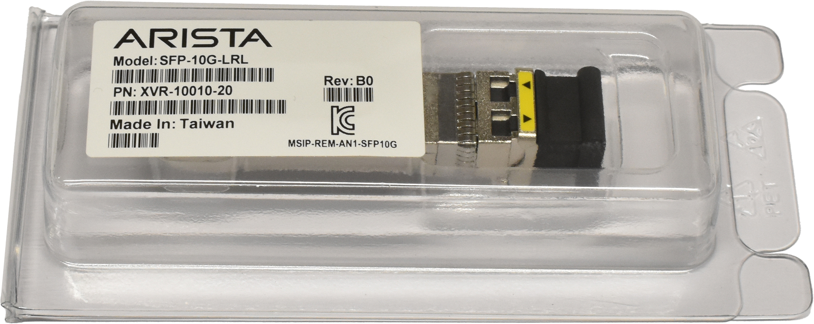 Arista Genuine GBIC SFP-10G-LRL 10Gbps SFP+ 1310nm 1km XVR-10010-20 Rev: B0 New