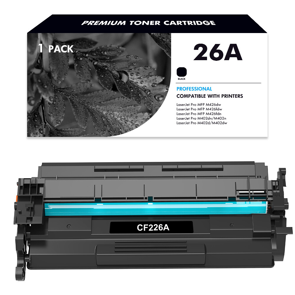 1P Black CF226A 26A Toner for HP Laserjet Pro M402dn M402dw M402dne M426fdw MFP