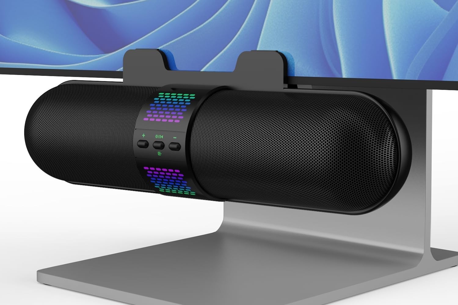 BESTISAN Computer Speaker, Bluetooth 5.3/Wired USB A/C Connection, 6 RGB Light