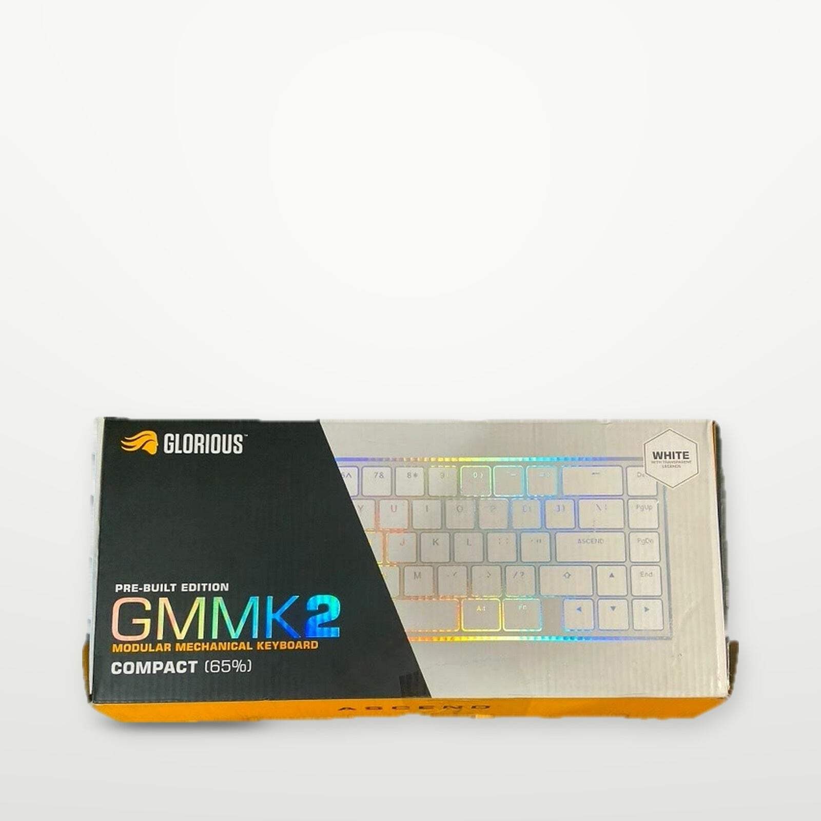 Glorious GMMK 2 Prebuilt 65% Wired Fox Linear Gaming Keyboard White - Open Box