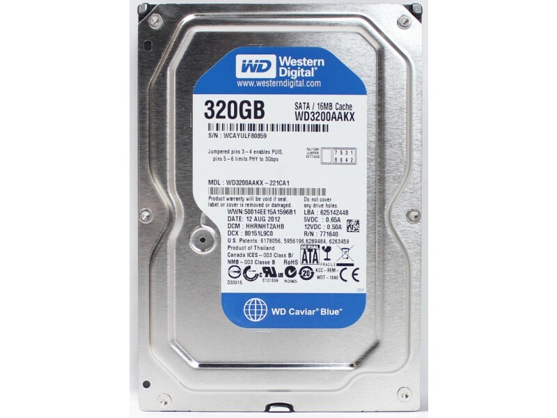 HP Pavilion p6-2003w - 320GB Hard Drive - Windows 7 Ultimate 64 Bit Installed