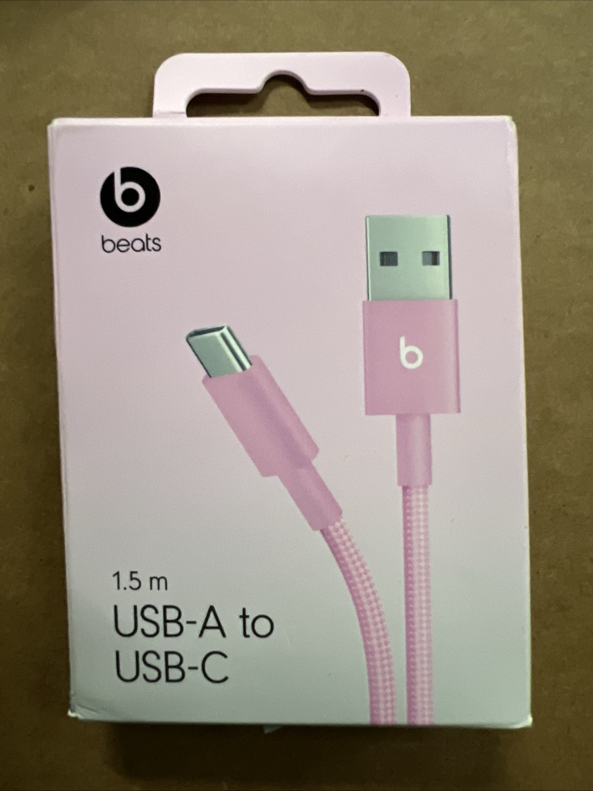 Beats USB-A to USB-C Woven Cable 1.5M 5FT Power Pink MK8R4LL/A