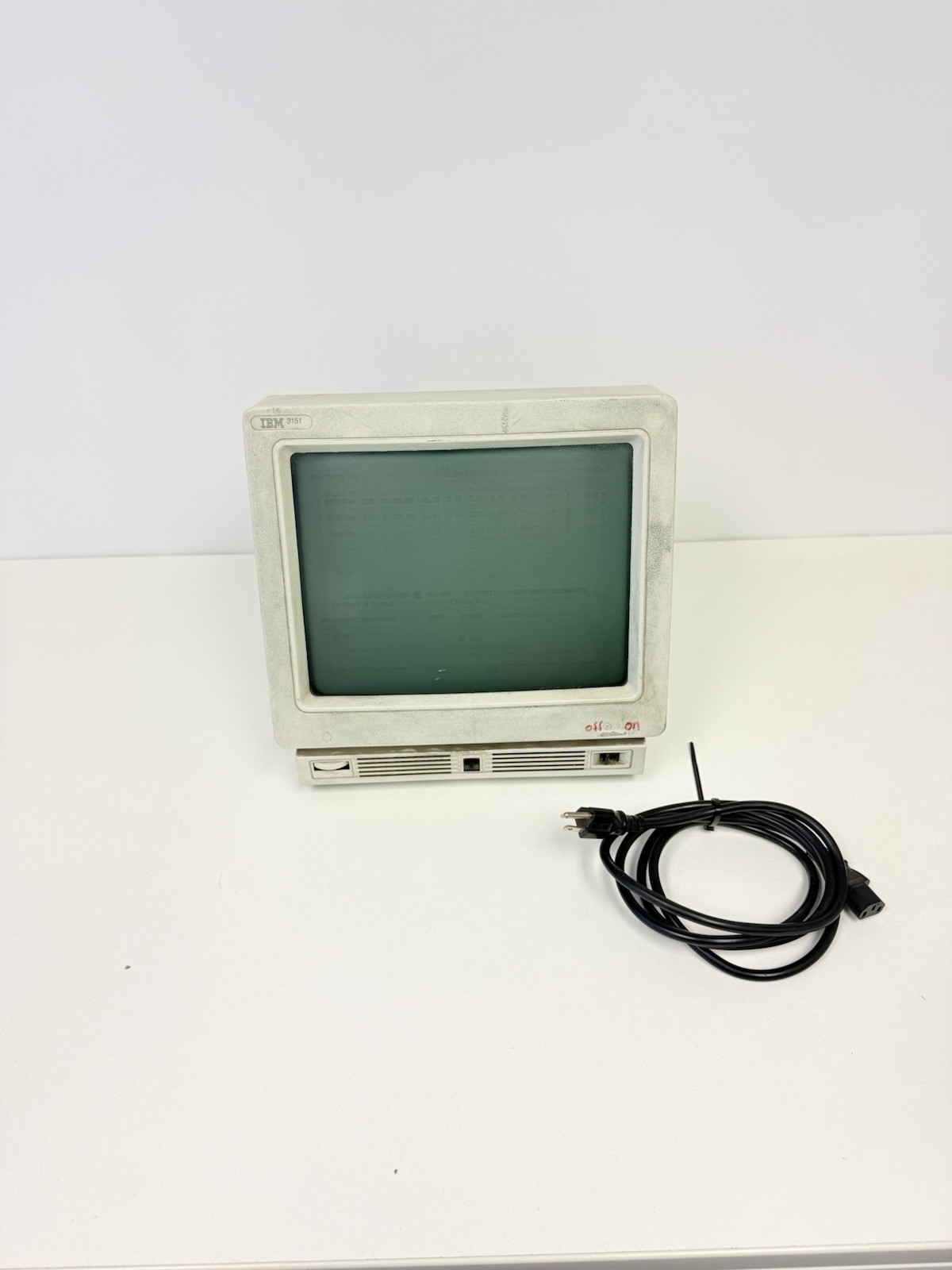 Vintage IBM 3151 ASCII Display Terminal CRT Monitor Untested