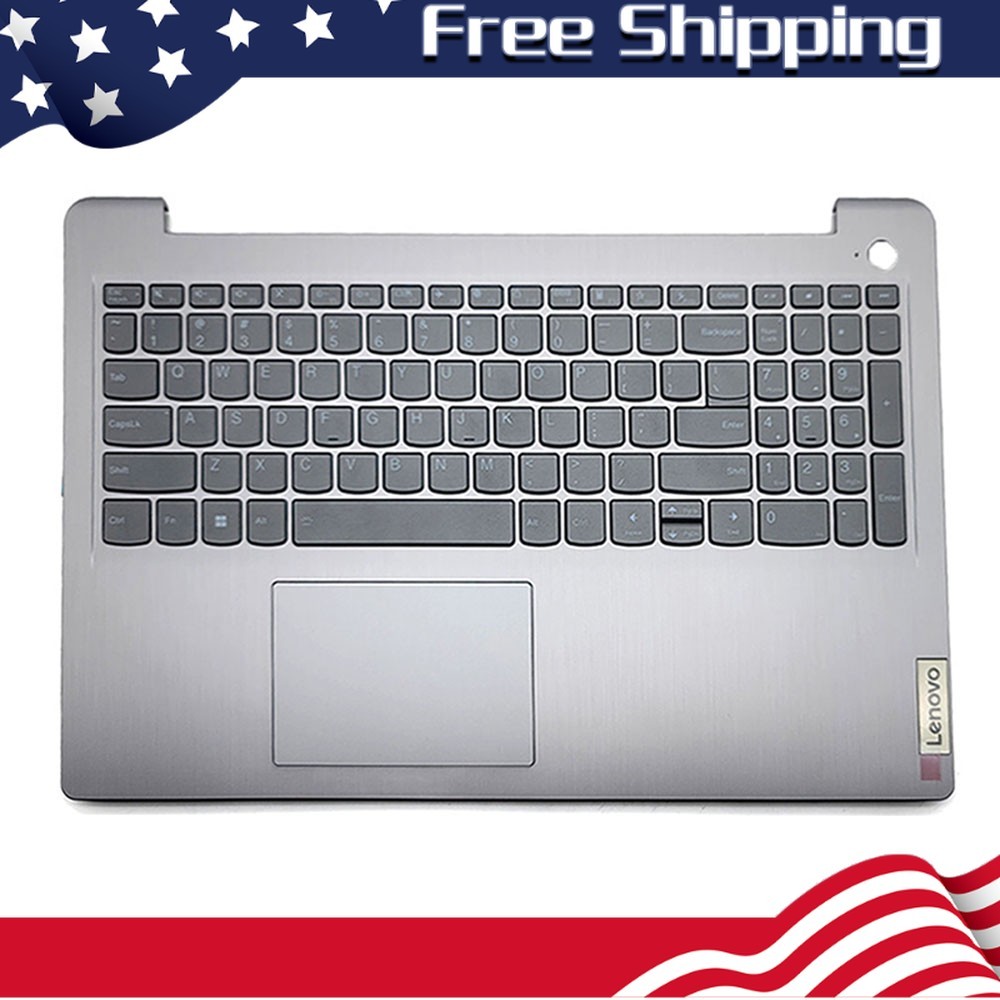 New Palmrest For Lenovo ideapad 3 15IAU7 3 15ABA7 Keyboard Backlit Touchpad Gray