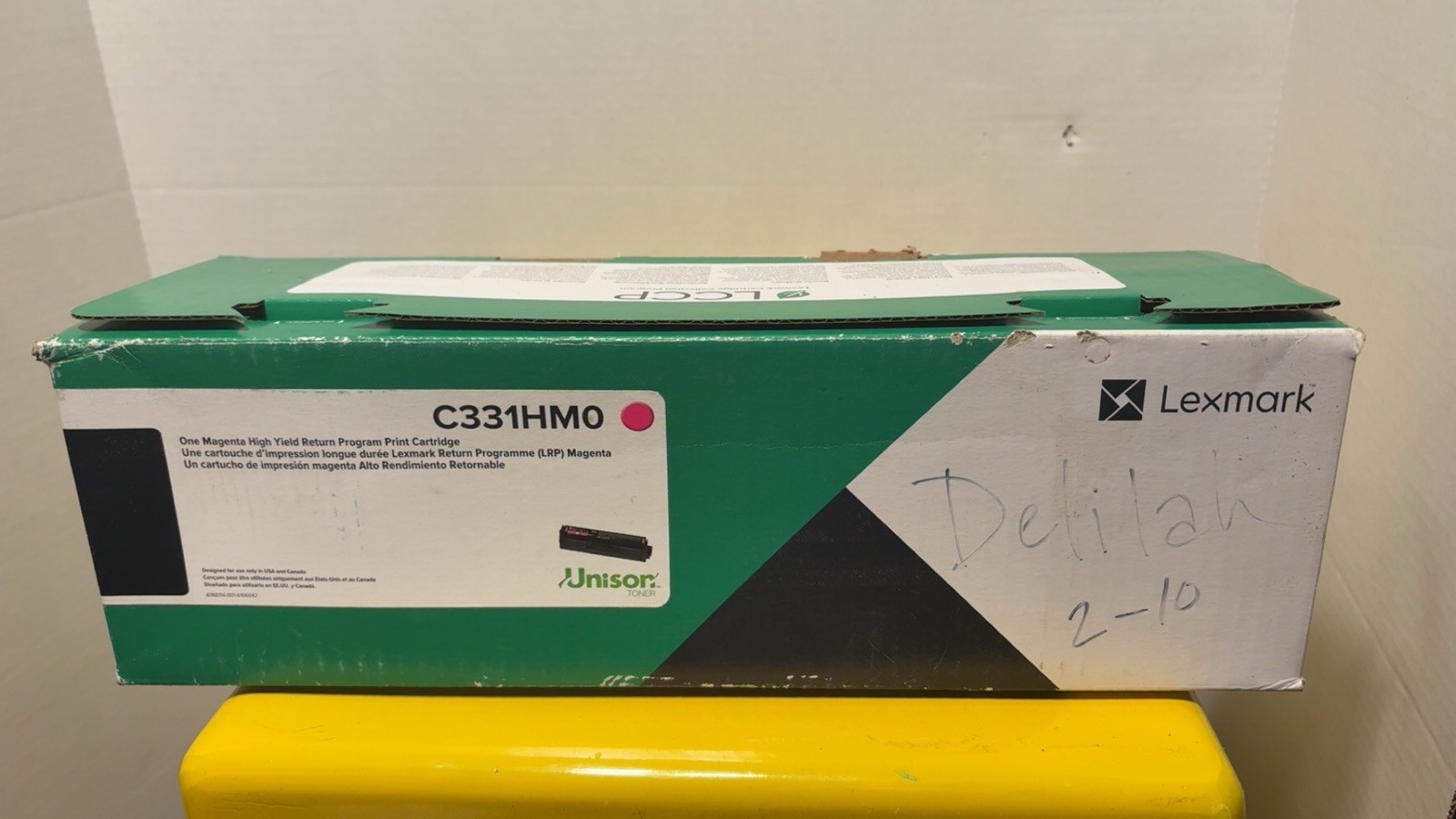 Lexmark C331HC0 Cyan Toner Cartridge Pink New Open Box