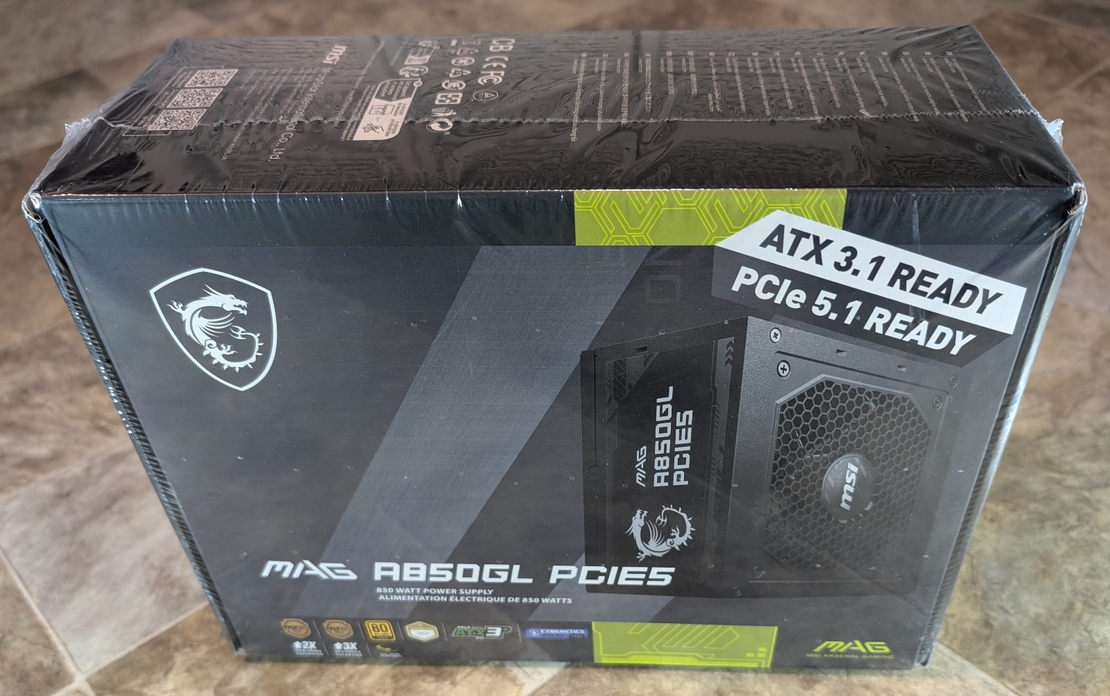 MSI MAG A850GL PCIE5 850W 80+ Gold Fully Modular PSU - Brand New / Sealed NIB