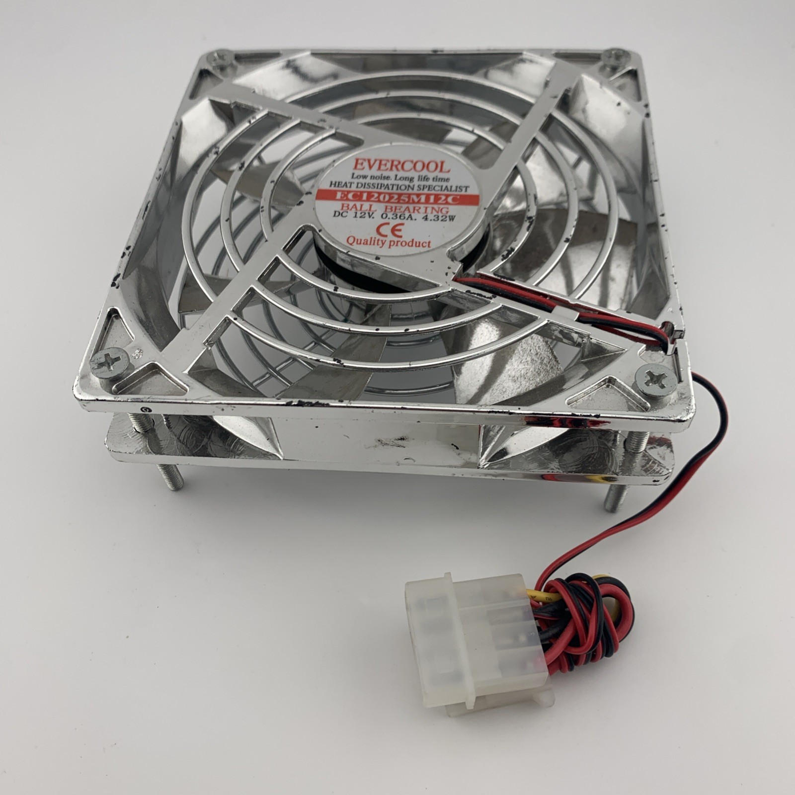 Evercool 120mm x 120mm x 25mm High Speed DC Fan EC12025M12C