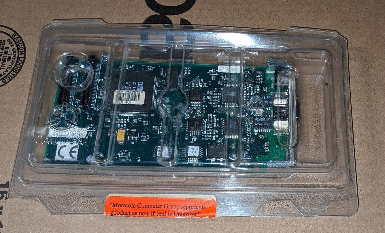 Motorola MPMC202 PMC 10/100 Lan 123500-21-222 NOS Fast Ethernet Module