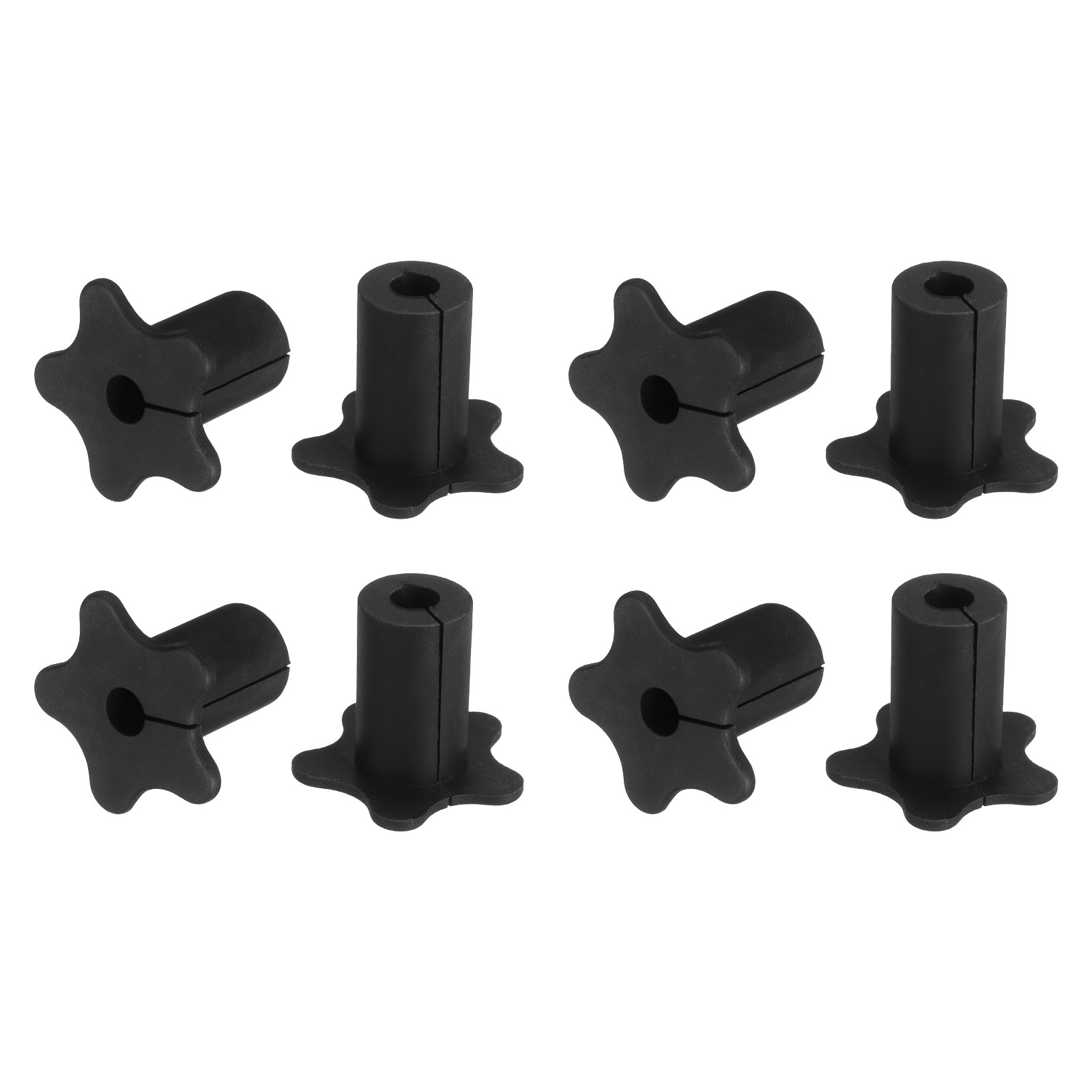 8PCS Wall Cable Grommet for 5/8 Inch Wall Hole (Black)