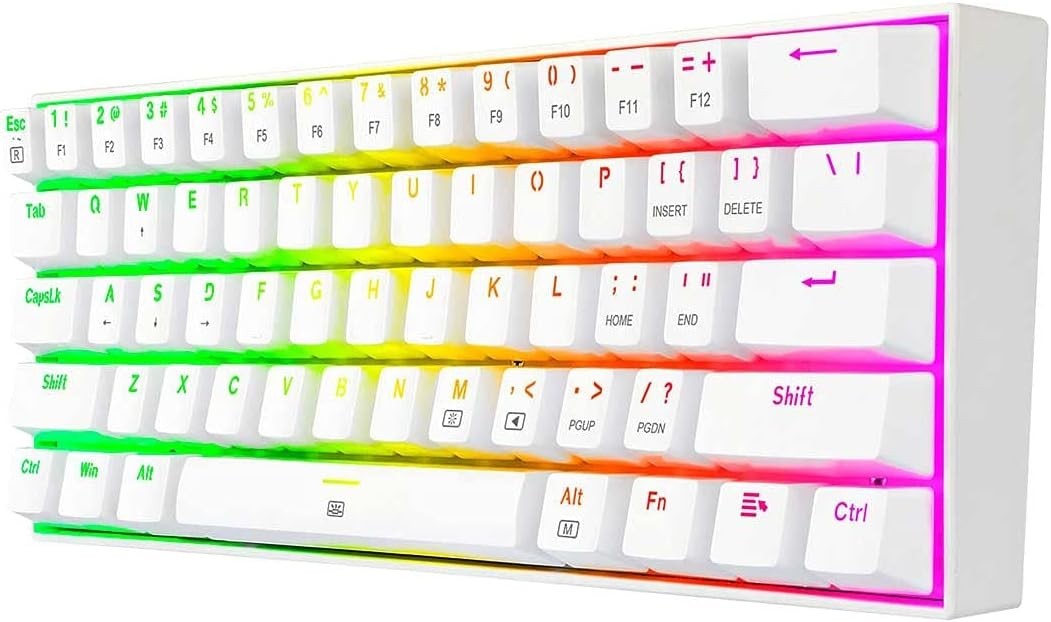 REDRAGON - K630W-RGB Dragonborn 61 Key Wired Gaming Mechanical Switches Keyboard