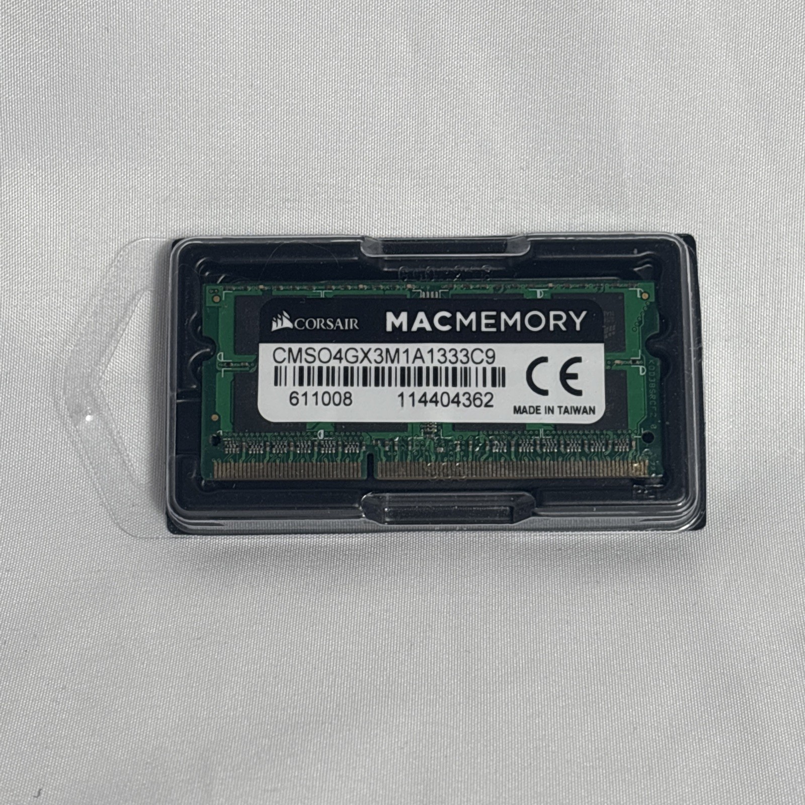 Corsair Mac Memory 4GB 1x4GB DDR3 1333MHz 1.5V SODIMM CMSO4GX3M1A1333C9
