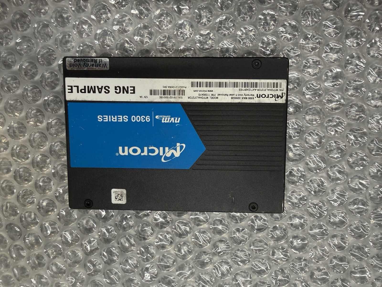Micron 3.2TB 9300 MAX 2.5" U.2 SSD MTFDHAL3T2TDR -1AT1ZABYY