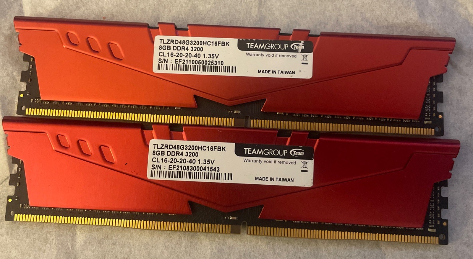 Team T-Force Vulcan Z 16GB (2x8GB) RAM DDR4 3200MHz TLZRD48G3200HC16FBK