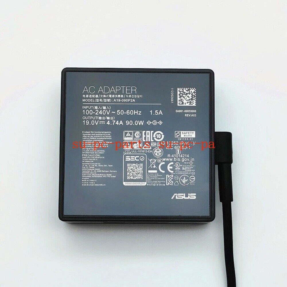 1PC A19-090P2A 4.5*3.0mm AC Power Adapter 19V 4.74A 90W Laptop Charger