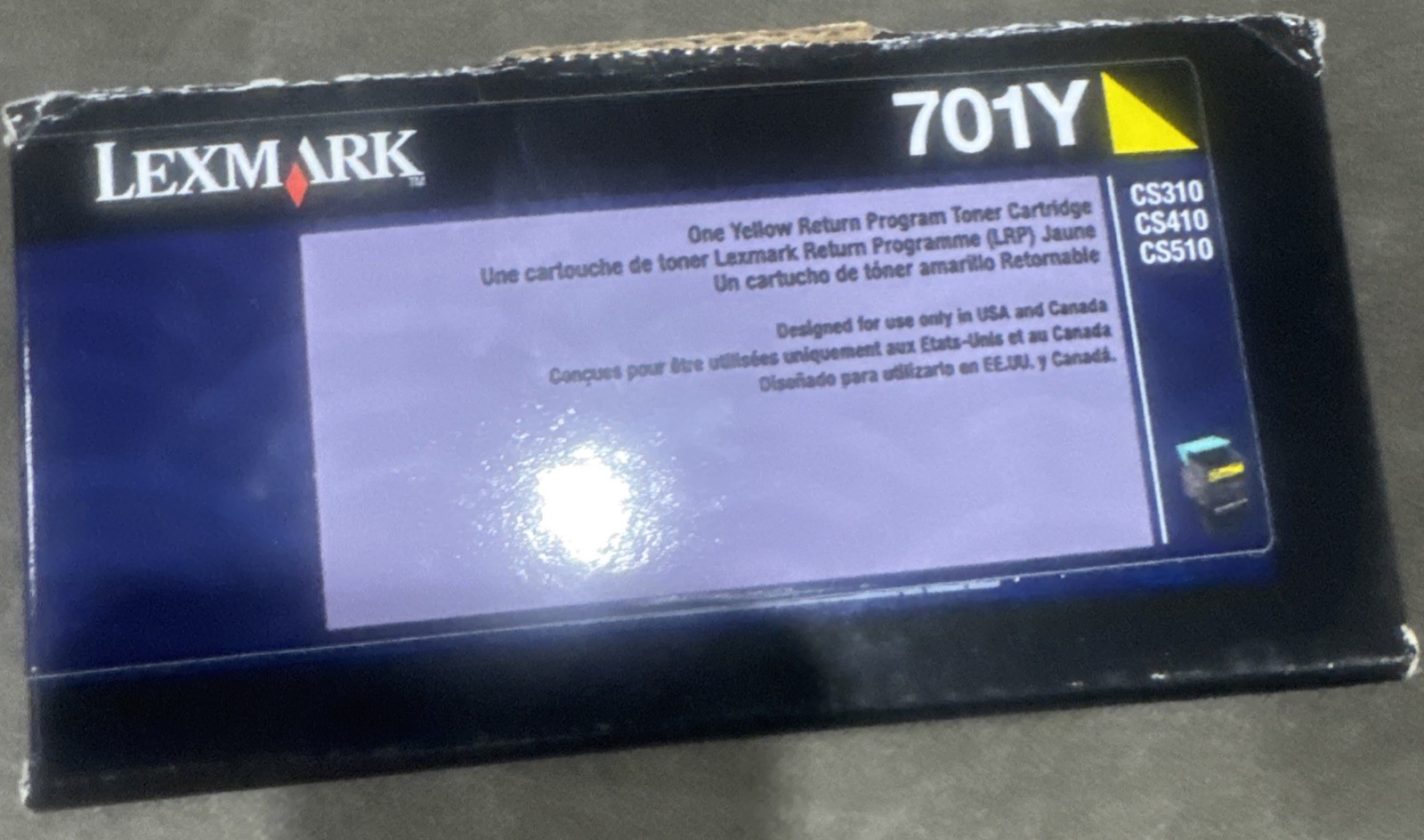 Lexmark 70C10Y0 Toner (LEX-701Y) 1000 Page-Yield,Yellow