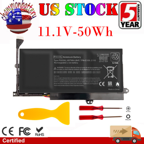 PX03XL Battery for HP Envy 14 Touchsmart M6 M6-k Sleekbook 715050-001 Notebook 