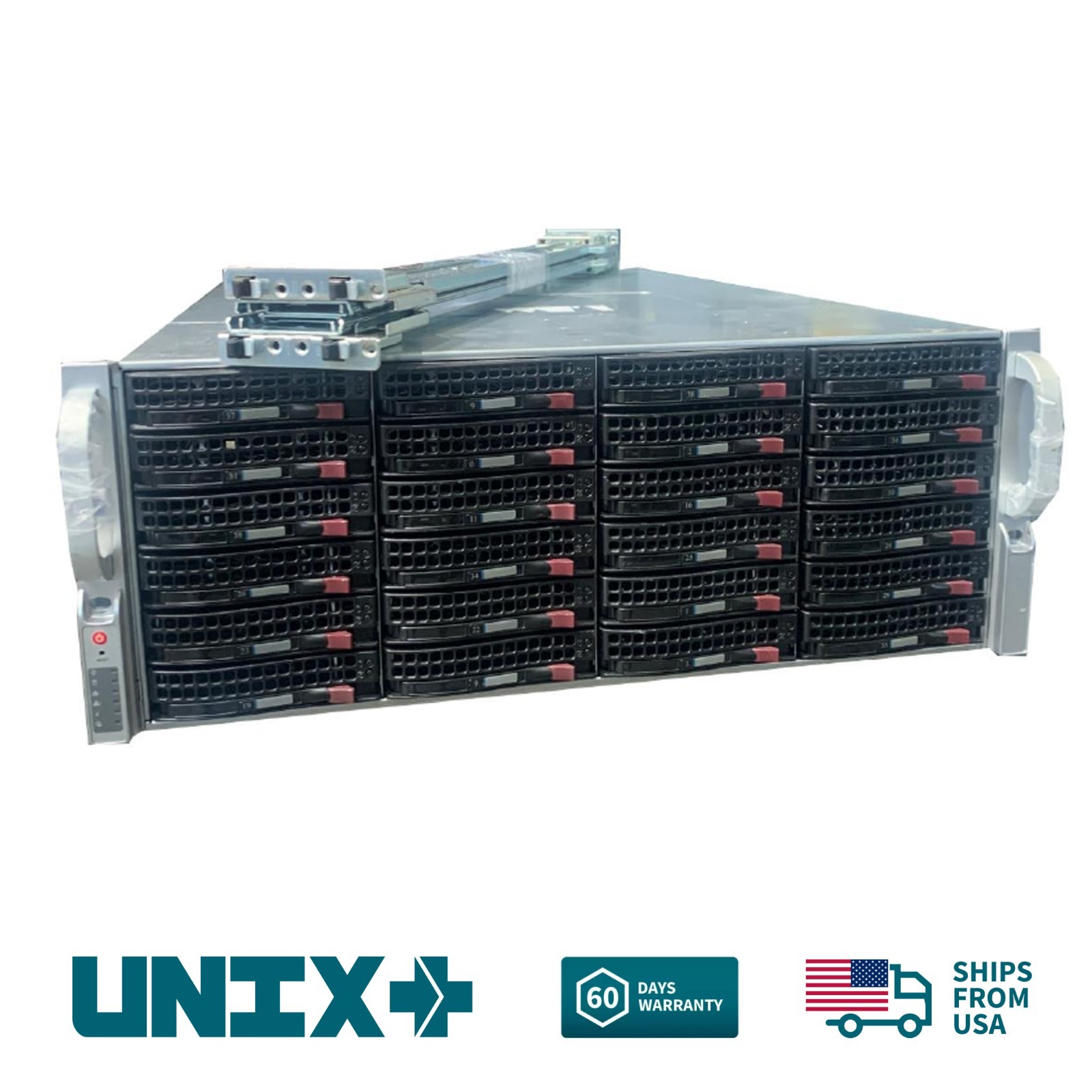 Supermicro 45 Bay JBOD Expansion Server Shelf 847E16-RJBOD1 Chassis 2x PSU