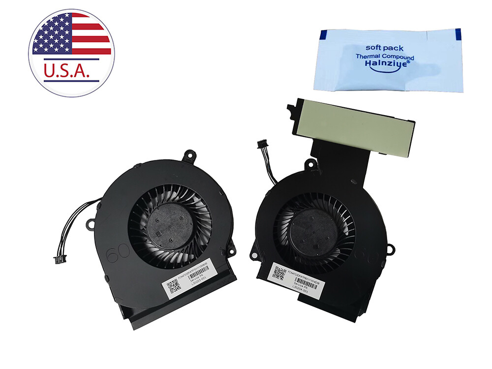 New For HP 15-dc0051nr 15-dc0053nr 15-dc1052nr 15-dc0030nr CPU & GPU Cooling Fan