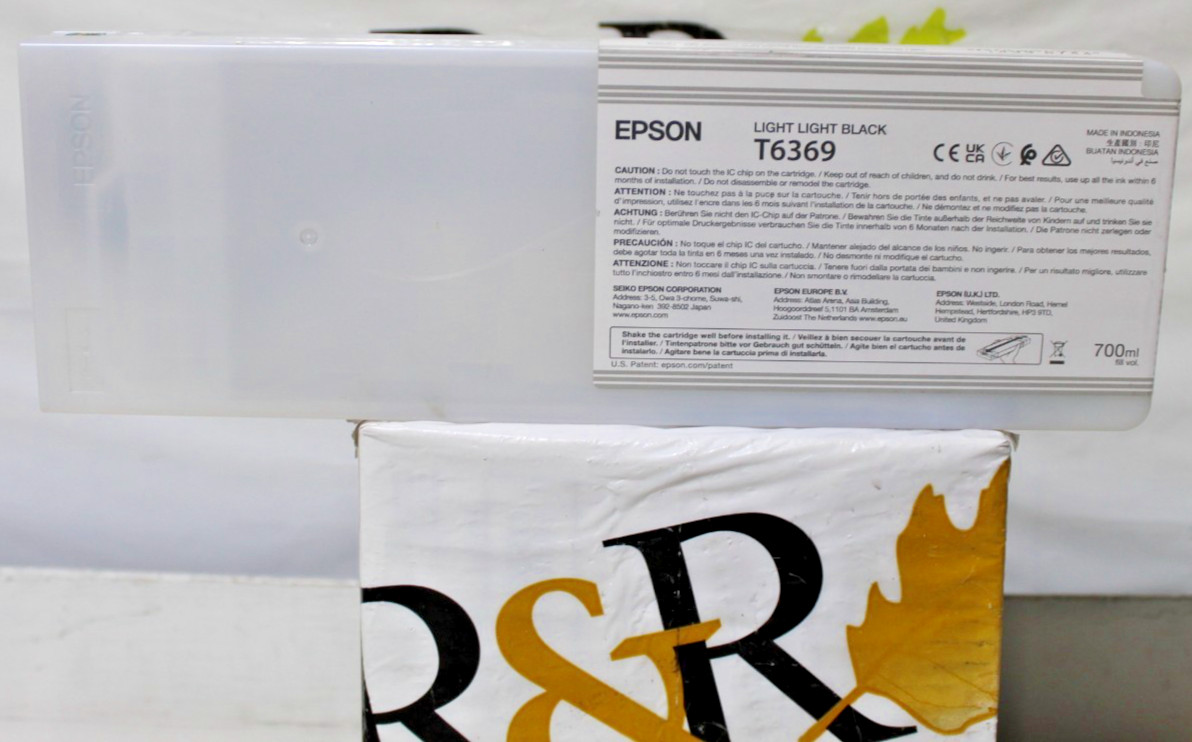 Set of 8 USED NON EXPIRED Epson T6369 Light Light Black Ink Cartridge