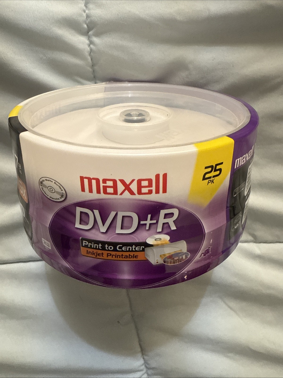 BRAND NEW Maxell DVD+R 4.7 GB 25 Pack 8x 120 Minute Spindle Factory Sealed