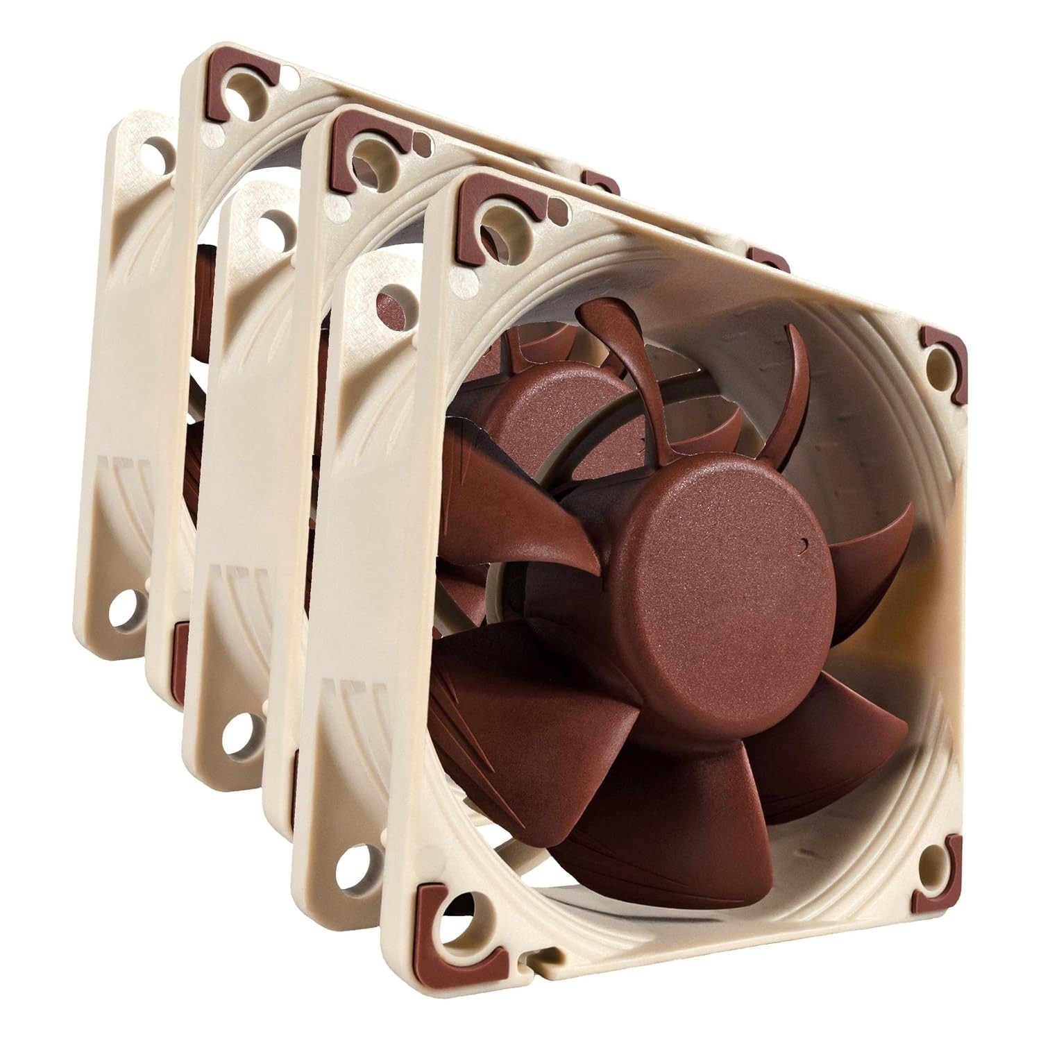 3-Pack of 60mm Quiet Fans with 4-Pin PWM Control - Ideal for DVR & NAS Units