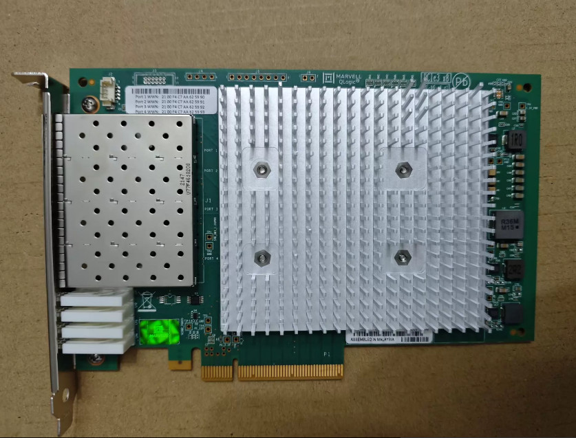 Dell QLogic QLE2694-DD 4-Port 16Gb Fibre Channel HBA Adapter 0HCWVX SAN Storage