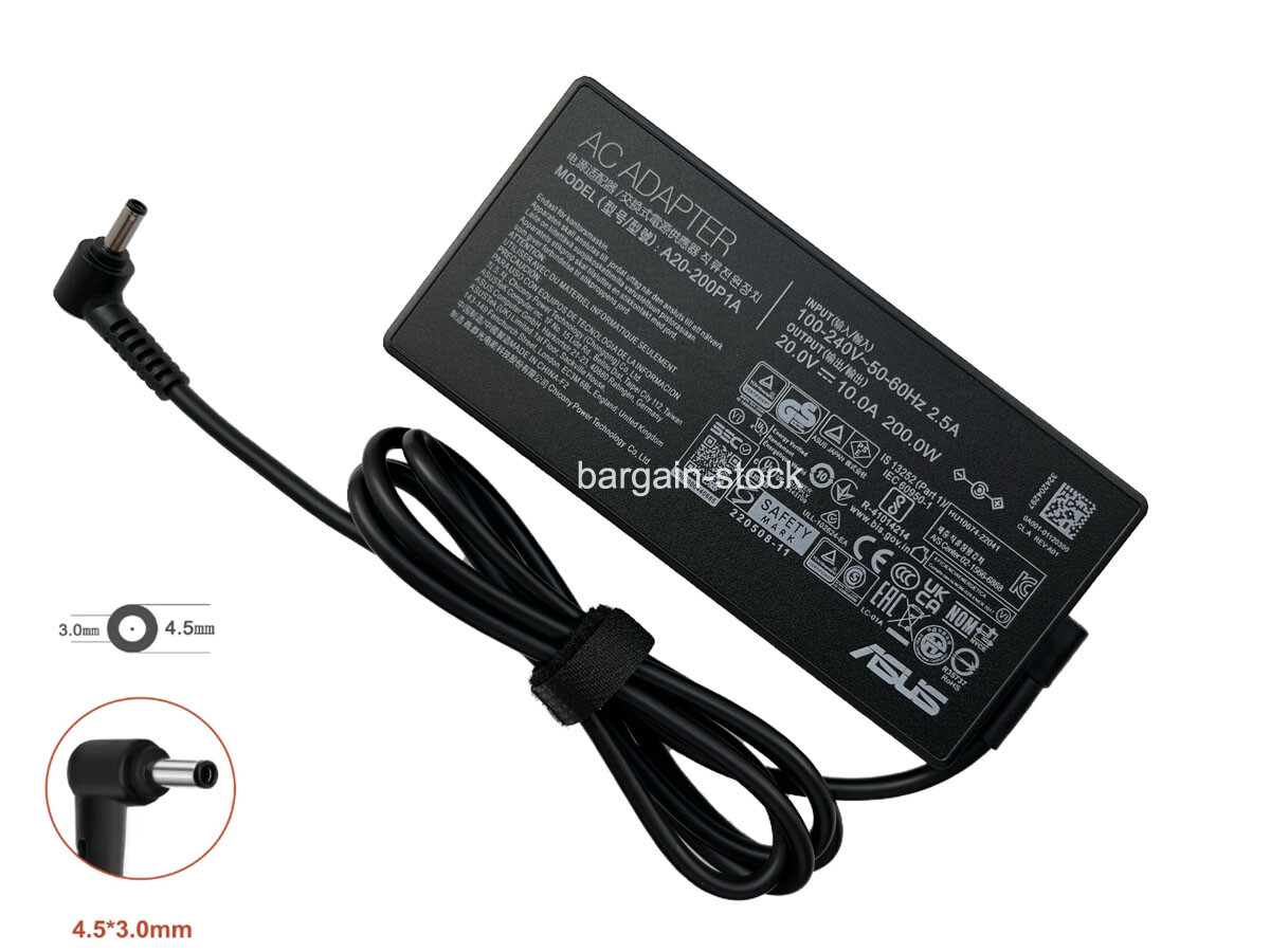 A20-200P1A 200W AC Adapter Charger For Asus Vivobook Pro 15 OLED Q533MJ-U73050
