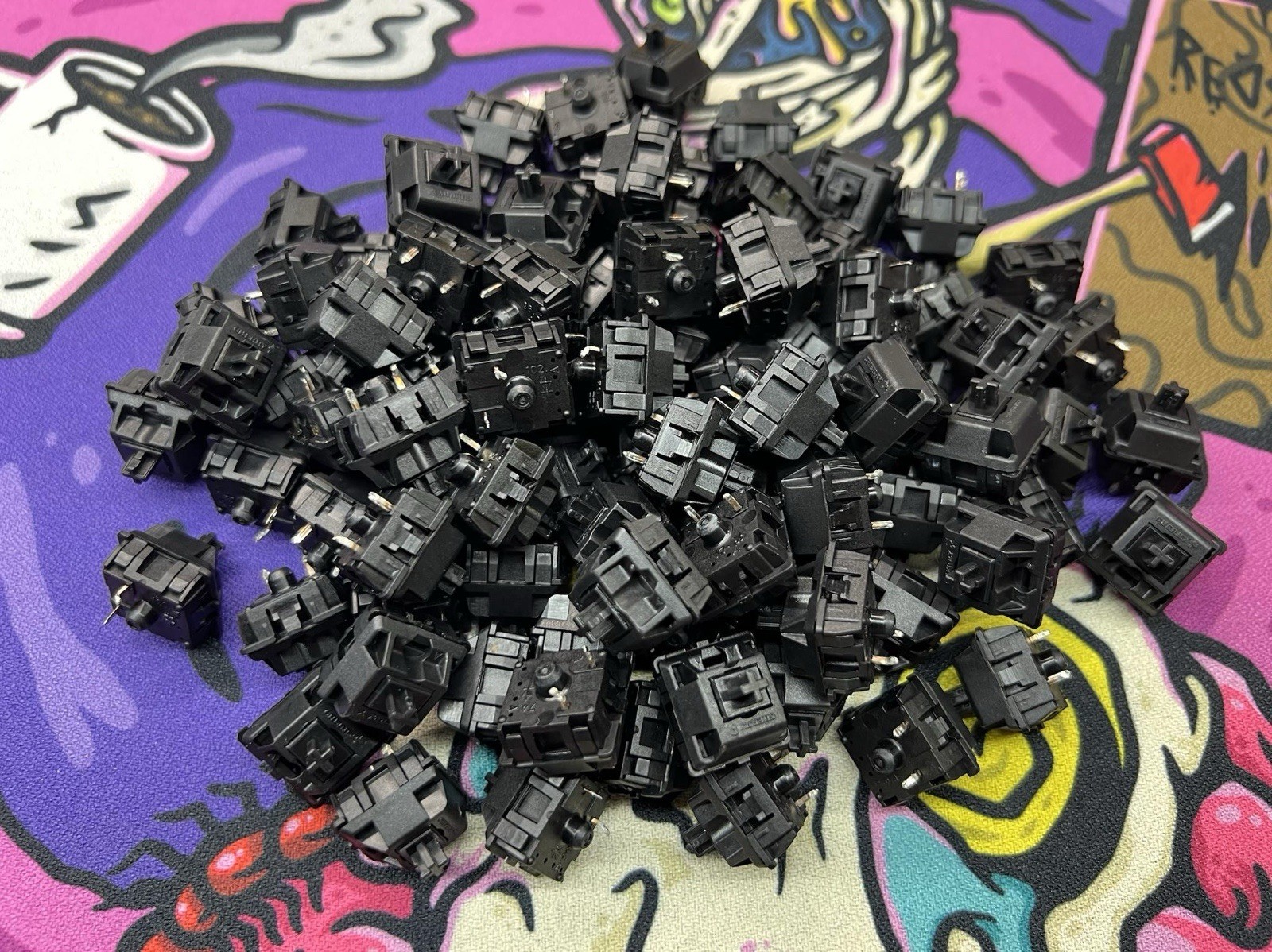X100 Desoldered Cherry Mx Blacks Switches For Mechanical Keyboard