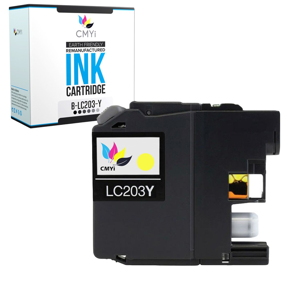 1-Pack Compatible LC203 Yellow Ink Cartridge fits Brother MFC J4320DW J5520DW