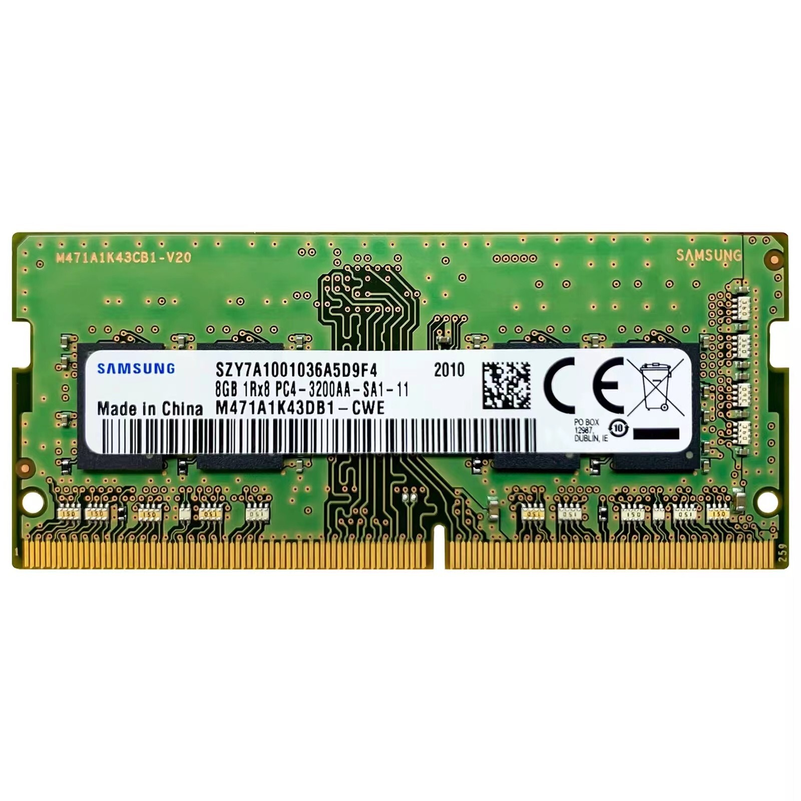 New Samsung 8GB DDR4 3200MHz PC4-25600 1RX8 SODIMM Memory Ram M471A1K43DB1-CWE